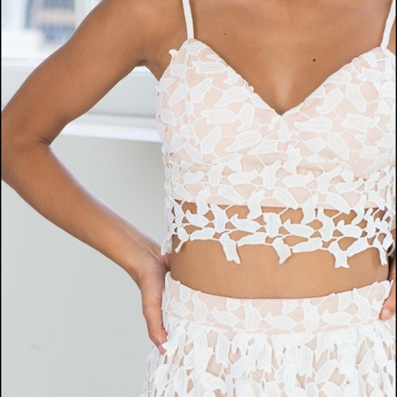 SHOWPO Dresses & Skirts - SHOWPO | Sweet Intentions 2 Piece White Crochet